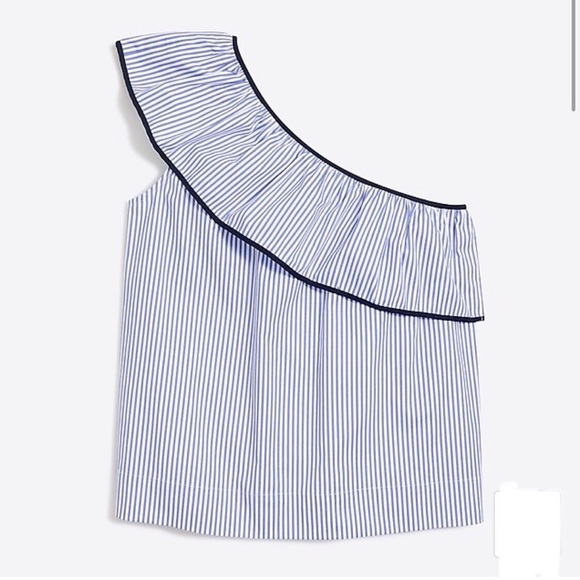 J. Crew NWT One Shoulder Blouse Size 4 - Picture 3 of 8